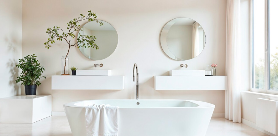 El baño, un oasis de limpieza y relax