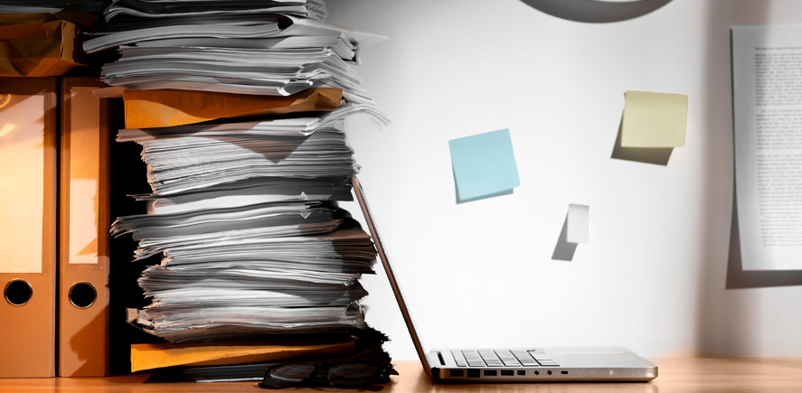 Documentación y archivos guardados en el trastero